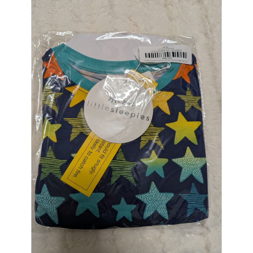 NIB Little Sleepies Shades of Stars Two Piece LS Set size 5/6
